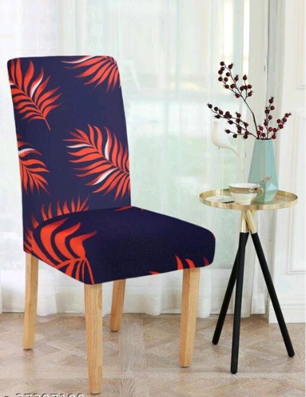 CORTINA SPANDEX Blue Color Polyster Fabric Elastic Chair Cover Stretch Removable Washable 1Pcs - Blue, Polyster, Pack of1